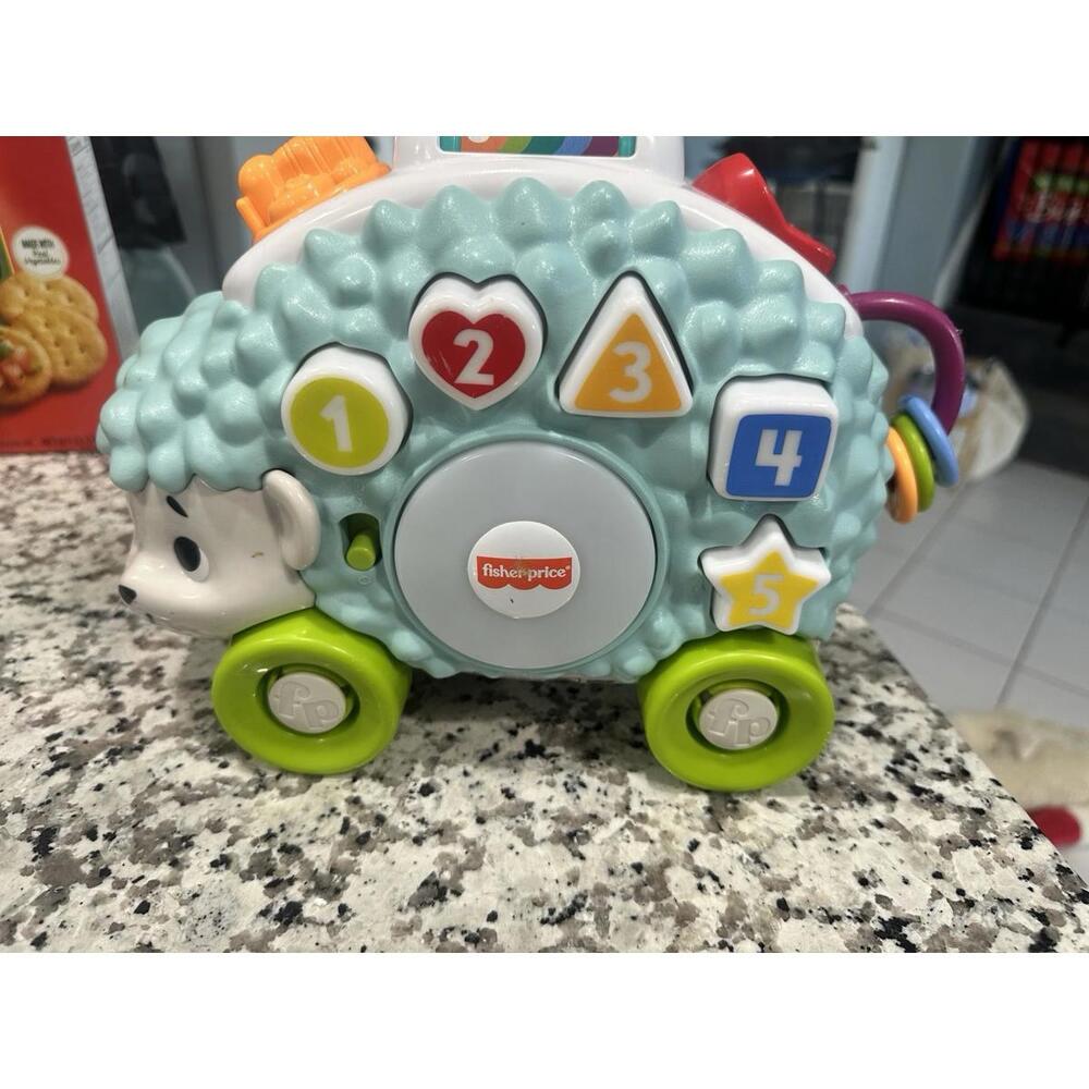 FISHER PRICE LINKIMALS HAPPY SHAPES HEDGEHOG BABY LEARNING TOY TESTED AND WORKS